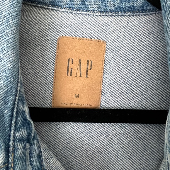 GAP Blue Denim Shirt Jacket - Picture 4 of 5